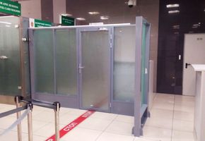 Стационарные перегородки в проекте Аэропорт Кольцово,ПАО