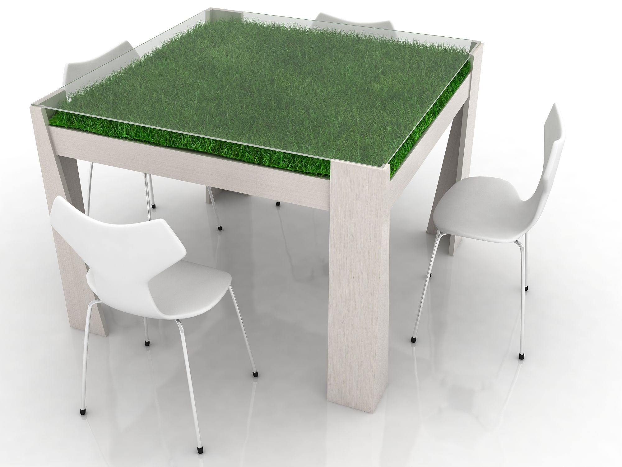 Фото СТОЛ С ТРАВКОЙ