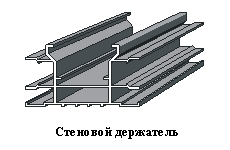 Стеновой держатель системы перегородок NAYADA-Standart