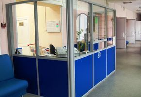 В ЦГБ №1 г. Екатеринбурга установлены офисные перегородки