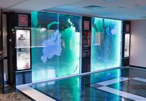 Установка стационарных перегородок и дверей в алюминиевом профиле для ООО «ЛУКОЙЛ-ЗападнаяСибирь» в  г.Когалыме