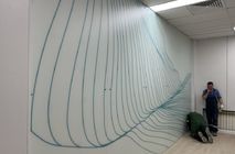 Перегородки и облицовка стеклом в столовой в Нижнекамске