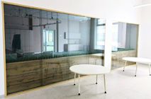 Установка стеклянных перегородок Nayada TWIN и дверей Vitrage I на школьном комплексе г. Екатеринбург.