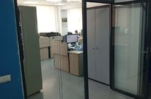 Установка Стационарной перегородки TWIN и дверей Vitero для офиса компании «Газпромнефть» г. Ноябрьск