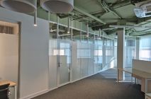 Стационарные перегородки Nayada –Standart и двери Наяда VITRAGE I для ООО «Специализированный застройщик Мидгард Рус»