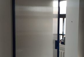 Раздвижные перегородки и двери Nayada –Slim для компании ООО «А2Б»