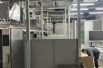 Установка мобильных перегородок Nayada-Blitz и комбинированной перегородки Standart для Тюменского техникума индустрии питания, коммерции и сервиса.