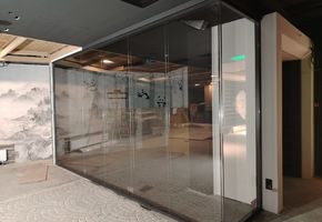 Стационарные перегородки Nayada – Twin и цельностеклянные двери Nayada для офиса - компании «Тензор» г. Екатеринбург, Екатеринбург